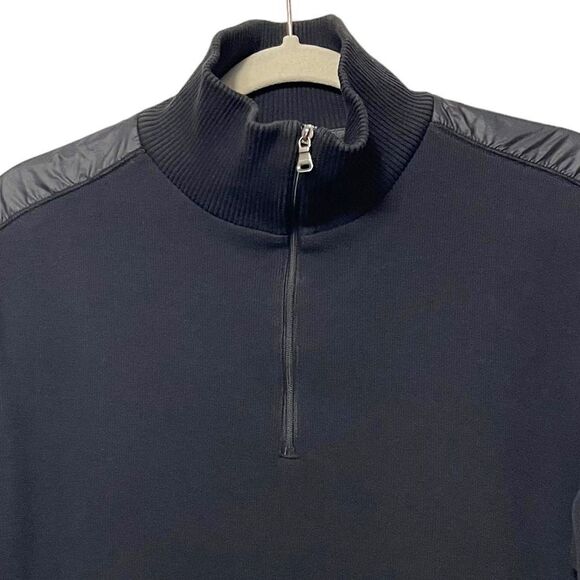 HUGO BOSS Sondrio Mock Neck Quarter Zip Pullover L - Picture 3 of 10